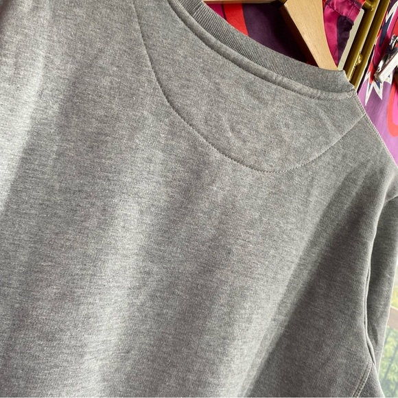 NWT Anthropologie Denimist Classic Sweatshirt MTK Grey Retro College Sorority - Picture 11 of 12